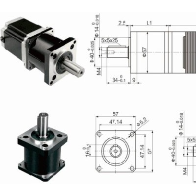 科瑞通電機(jī)CRT57-80/PL-10 行星減速步進(jìn)電機(jī)