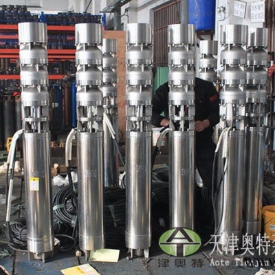 揚(yáng)程10-800米井用熱水泵用熱水泵_高溫?zé)崴嵘胈變頻電機(jī)