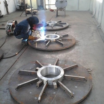 鋼結構件加工 電機座端蓋  來樣加工 來圖加工
