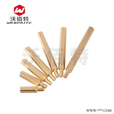 六角銅柱M3單頭銅螺柱機(jī)箱主板螺絲 電路板接線柱隔離柱+3/+4/+5