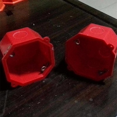 生產(chǎn) 江山彩色接線盒86H50八角盒 耐用防水pvc接線盒