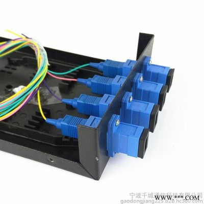 4口ST光纖終端盒機(jī)架式光纜終端盒接線盒光纖盒電信級(jí)