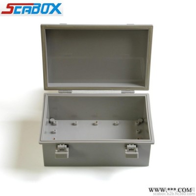 戶外防水箱塑料接線盒100*150*70mm  scabox批發(fā)ABS塑料合頁(yè)搭扣