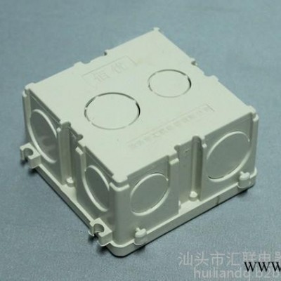 廣東汕頭匯聯(lián)電器生產(chǎn)銷售PVC阻燃防火耐高溫接線盒（暗盒/明盒）