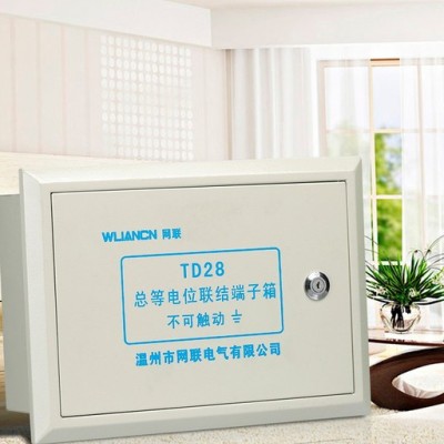 網(wǎng)聯(lián)電氣供應(yīng) TD-28等電位聯(lián)結(jié)端子箱 大型防雷接地接線盒 300*200*120明箱(銅)