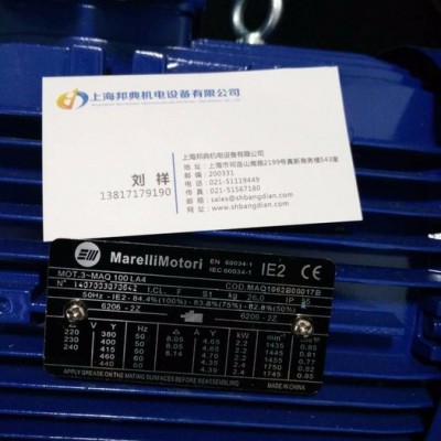 馬拉利（Marellimotori ）電機(jī)MAQ 100LA4，原裝進(jìn)口，品質(zhì)保證 上海邦典機(jī)電設(shè)備有限公司