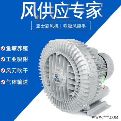 亞士霸3800W高壓風(fēng)機(jī)漩渦風(fēng)機(jī)氣泵3.8KW離心風(fēng)機(jī)增氧機(jī)扦樣機(jī)吸塵器抽煙380V