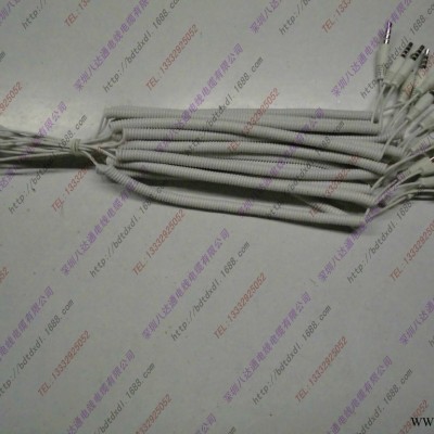 **PU漆包線 2芯PU卷線 帶3.5插頭耳機線 沙井漆包線廠家-八達(dá)通
