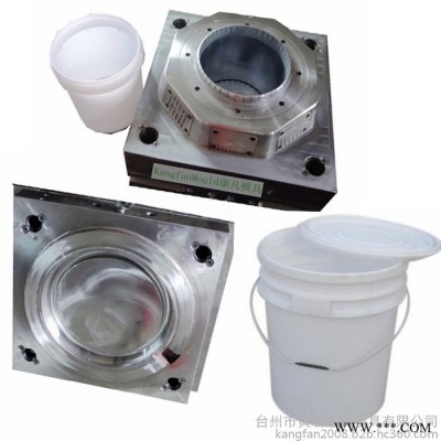 注塑模具 膜內(nèi)貼標塑料包裝桶模具 油桶 防水油漆桶 涂料桶模具