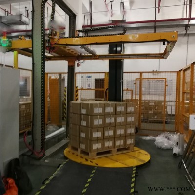 在線纏繞機(jī) 覆頂型托盤纏繞機(jī) 油漆燃料包裝機(jī) 轉(zhuǎn)盤包裝機(jī)
