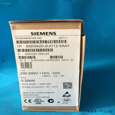 6SE6440-2AD34-5FA1 西門(mén)子MM440變頻器45KW 內(nèi)置濾波器