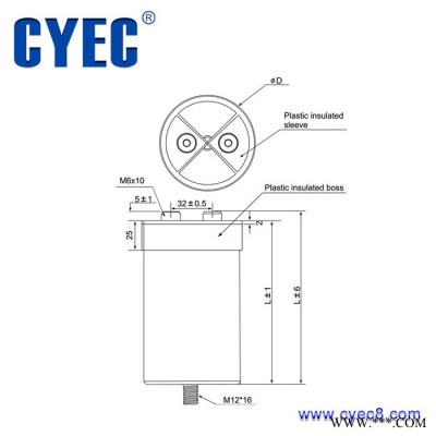 純源【廠家批發(fā)】高壓變頻器電容器定制 CDC 1800uF 1300V