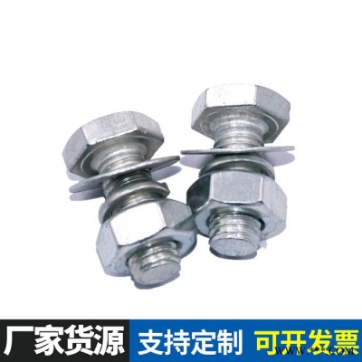 鍍鋅組合螺栓 國標(biāo)外六角螺絲 批發(fā)挖穴式掛件螺絲 機(jī)械螺釘