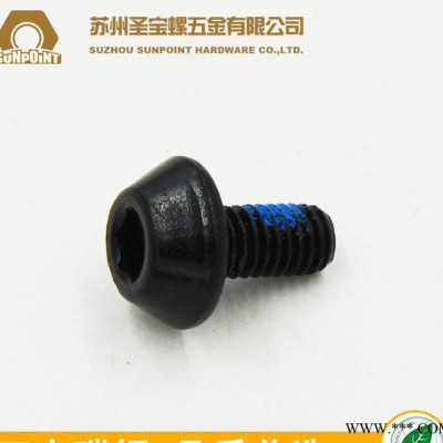 非標(biāo)定制 碳鋼對(duì)鎖螺絲公釘 M6*12 電泳發(fā)黑 耐落防松 螺絲電泳