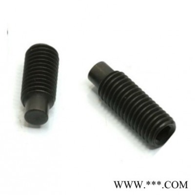 銳扣45H發(fā)黑M4-0.7內(nèi)六角無頭螺絲，內(nèi)六角緊定螺栓，機(jī)米螺釘長度3MM-100MM 內(nèi)六角無頭螺栓