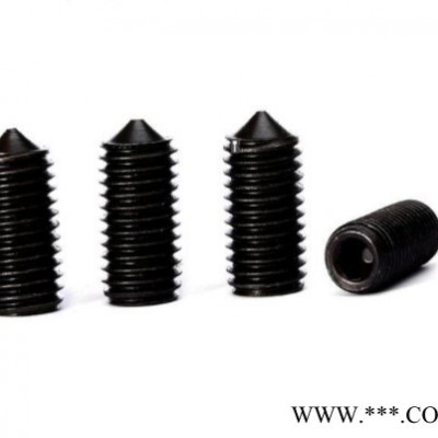 銳扣45H發(fā)黑M8-1.25內(nèi)六角無頭螺絲，內(nèi)六角緊定螺栓，機(jī)米螺釘長度3MM-100MM內(nèi)六角無頭螺栓