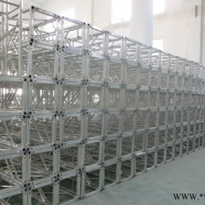 供應520*600鋁架舞臺桁架鋁合金燈光架螺絲架龍門架Truss架國標鋁合金目字方通架鋁合金大桁架 螺絲架**