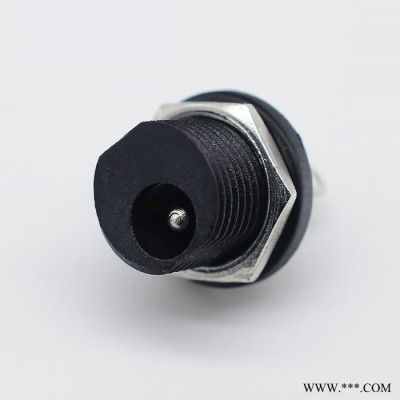 紐系DC-021 DC直流電源插座 防水5521 dc-021m外擰螺絲防水帽 5.5*2.5三腳焊線