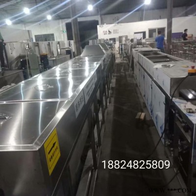 廣東不銹鋼件通過式超聲波自動(dòng)除油清洗機(jī) 螺絲 絲桿超聲波清洗烘干機(jī) 除油 烘干 增白 光亮