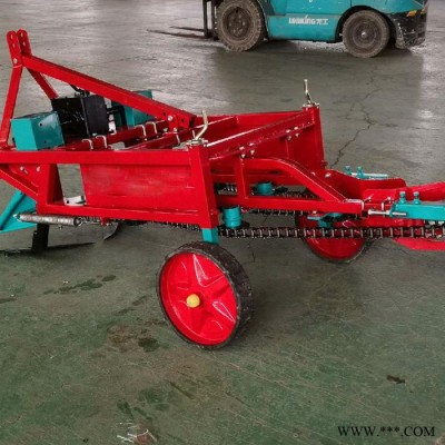 農康HS-800 鏈條式花生收獲機 單杠四輪前置大蒜收獲機 震動篩式螺絲菜收割機 廠家**新款藥材收