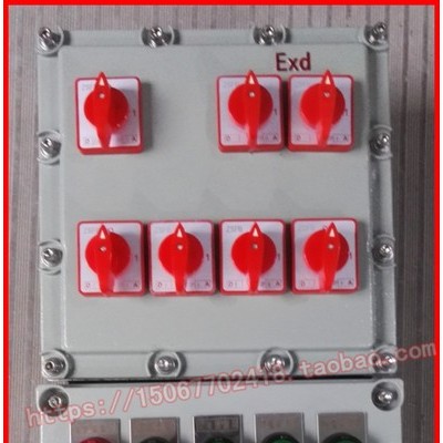 BXM51-6K防爆照明配電箱 鋁合金防爆照明開關(guān)箱 6路防爆照明箱IIB