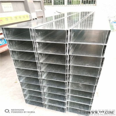 深圳龍崗200*100*1.0 槽式鍍鋅線槽 **配電箱走線橋架 電箱電線走線槽 廣東電纜橋架公司