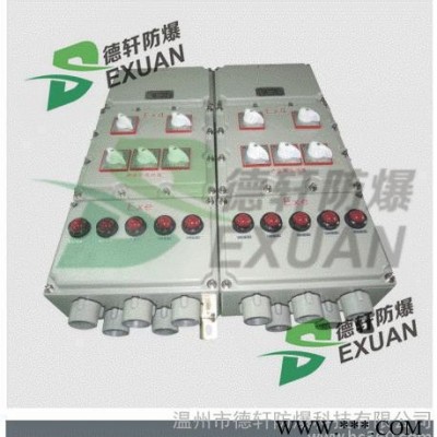 長期批發(fā)德軒配電箱 10回路防爆照明配電箱 樂清配電箱