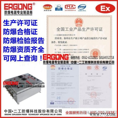 二工防爆BXMD防爆配電箱  進出線采用防爆插銷  更安全更可靠                防爆標志：ExdeI