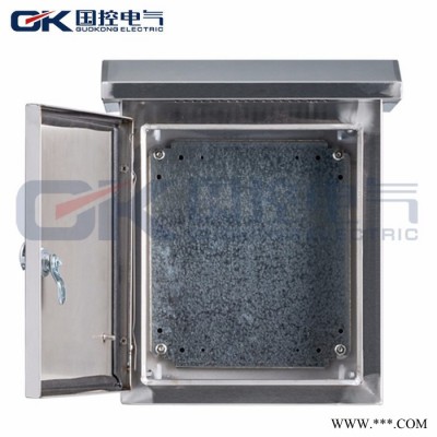 QK（電氣）不銹鋼戶外配電箱 戶外防雨箱 安防監(jiān)控箱 強(qiáng)電箱 布線箱 250*320*150B型