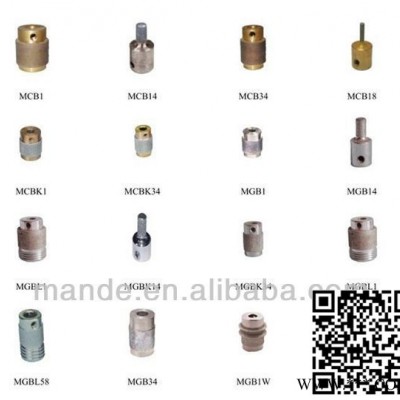 曼德MCBL58 金剛石工具 五金配件打磨 拋光機磨頭玻璃陶瓷研磨工具 電動砂輪銅本色