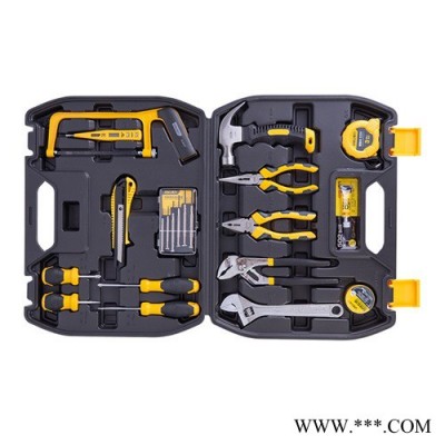 deLi得力工具21件家用日常電工綜合維修箱手動(dòng)五金多功能套裝 DL1021