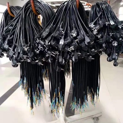電動工具電源線 歐標(biāo)煙斗插黑色電源線 歐規(guī)三插品字尾電源線