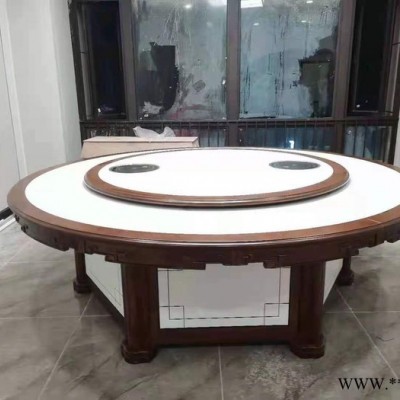 生產(chǎn)酒店餐桌 電動(dòng)大圓桌 巖板電動(dòng)桌 大理石電動(dòng)桌 輕奢五金餐桌椅