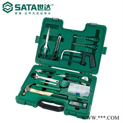 世達(dá)SC06008 螺絲刀15件家庭套裝電工工具箱家用五金維修組合老虎鉗