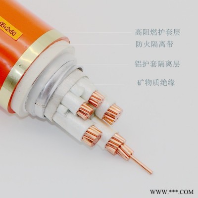 礦物絕緣電力電纜NG-A BTLY-3*150+2*70 防火電纜 電力電纜廠家