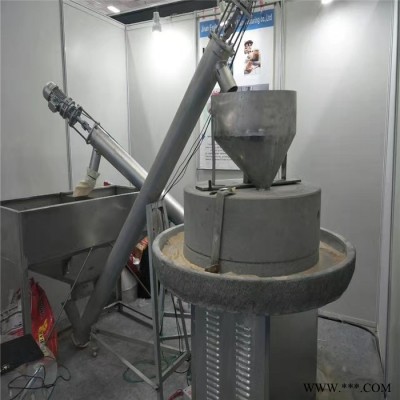油脂成套設備全自動石磨面粉機雜糧磨漿石磨機雜糧石磨機小型石磨面粉機