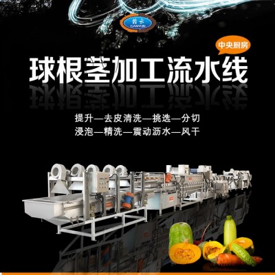 贛云凈菜流水線中央廚房配套加工設(shè)備廚房設(shè)備 中央廚房清洗機 廚房洗菜機