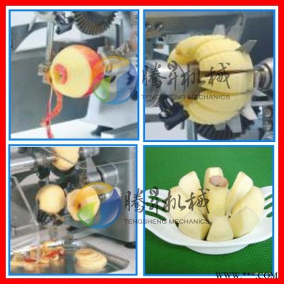 廣東廠家**蘋果加工設備 蘋果去皮機 連續(xù)式蘋果去皮去核分瓣一體機 TS-50