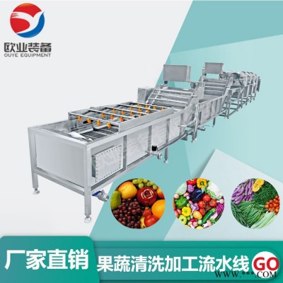 歐業(yè)果蔬清洗加工流水線氣泡清洗機凈菜加工流水線果蔬清洗加工流水線設備氣泡清洗機設備廠家