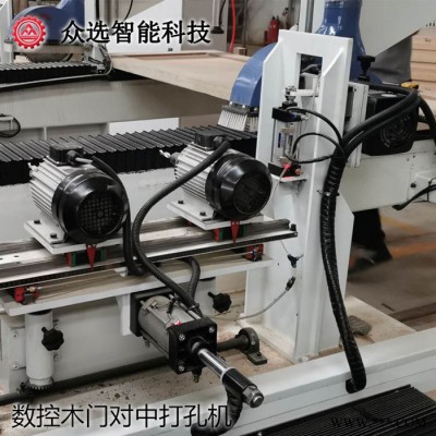 眾選 ZX8160定尺斷料打孔機(jī) 生產(chǎn)加工木門設(shè)備