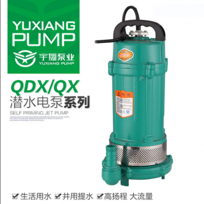 QDX潛水泵220V家用小型抽水機(jī)井用 高揚(yáng)程 大流量 農(nóng)田灌溉抽水泵