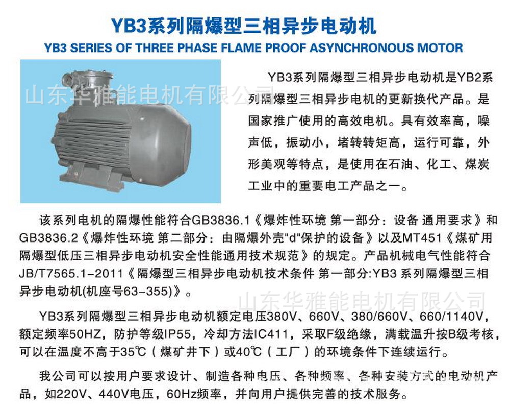 YB3電機介紹