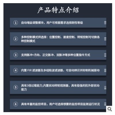 杰美康130交流伺服電機(jī)驅(qū)動(dòng)器套裝1.5KW大功率4.78NM/7.16NM可選