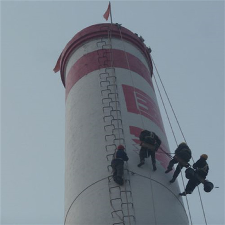 【三里港高空】煙囪刷油漆公司 化工廠煙囪刷油漆公司 冷卻塔刷油漆公司