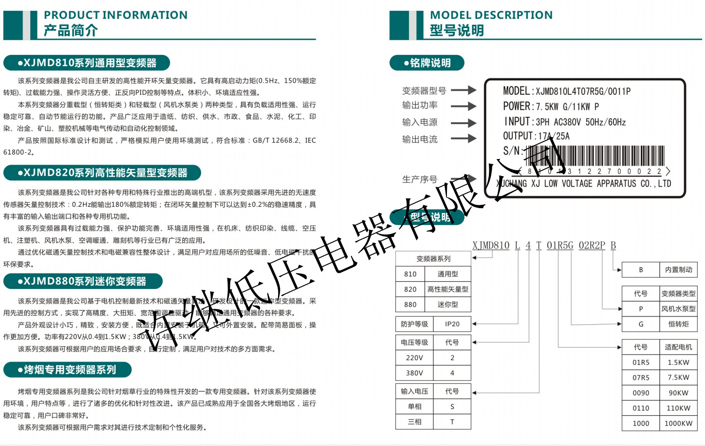 變頻器選型