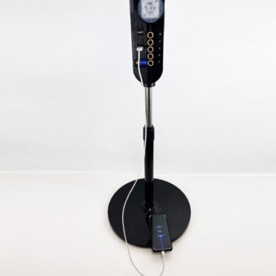 太陽能風(fēng)扇 太陽能充電落地扇 12V充電風(fēng)扇USB充電LED燈電量顯示